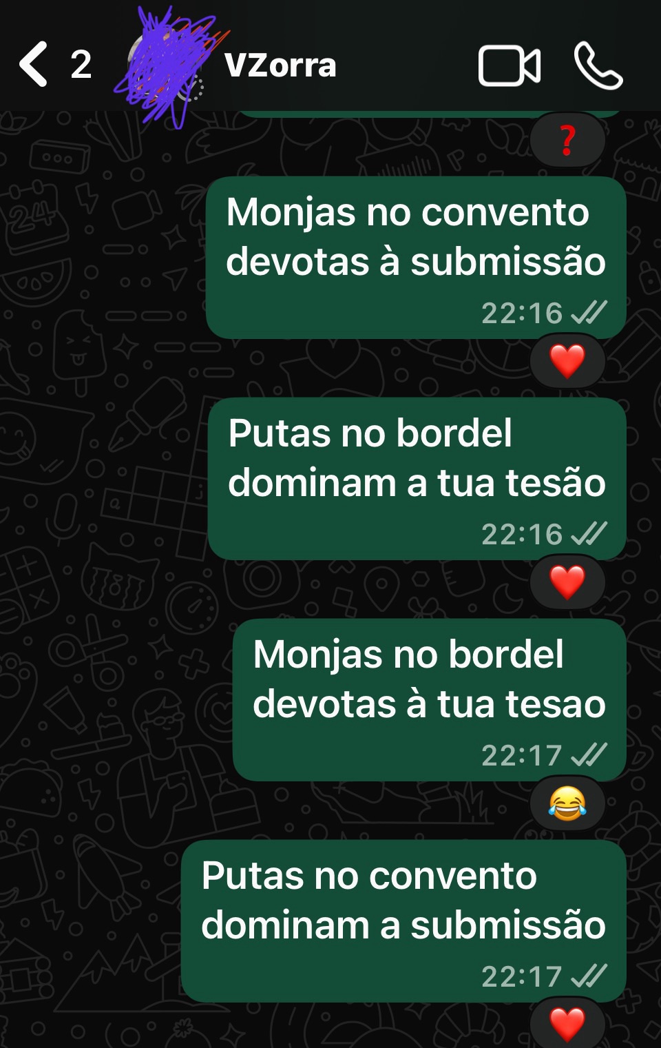 Monjas puritanas porcas&nbsp;puttanas